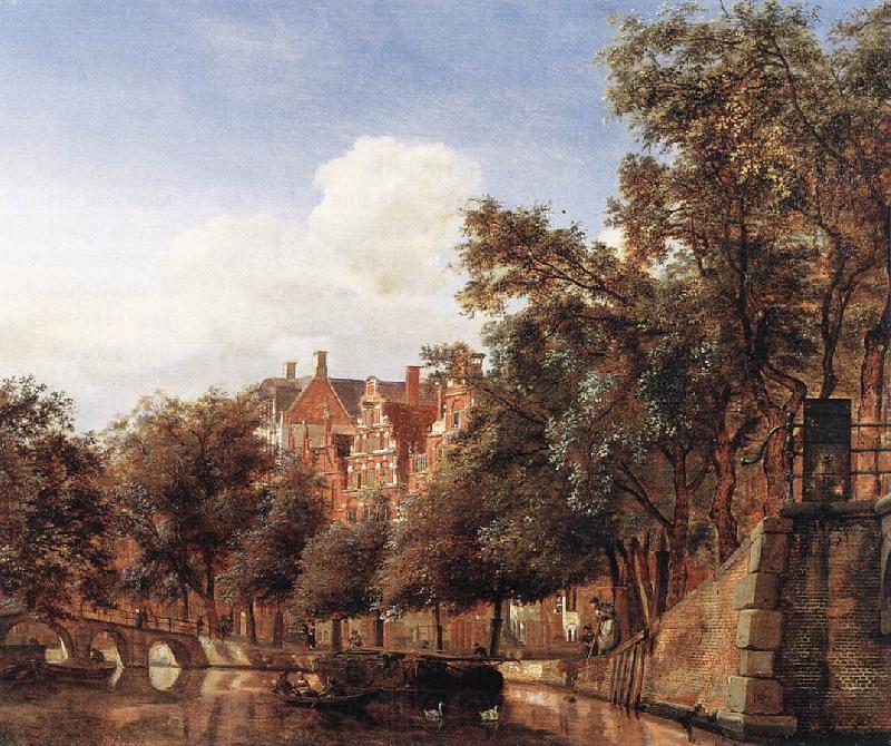HEYDEN, Jan van der View of the Herengracht, Amsterdam Norge oil painting art
